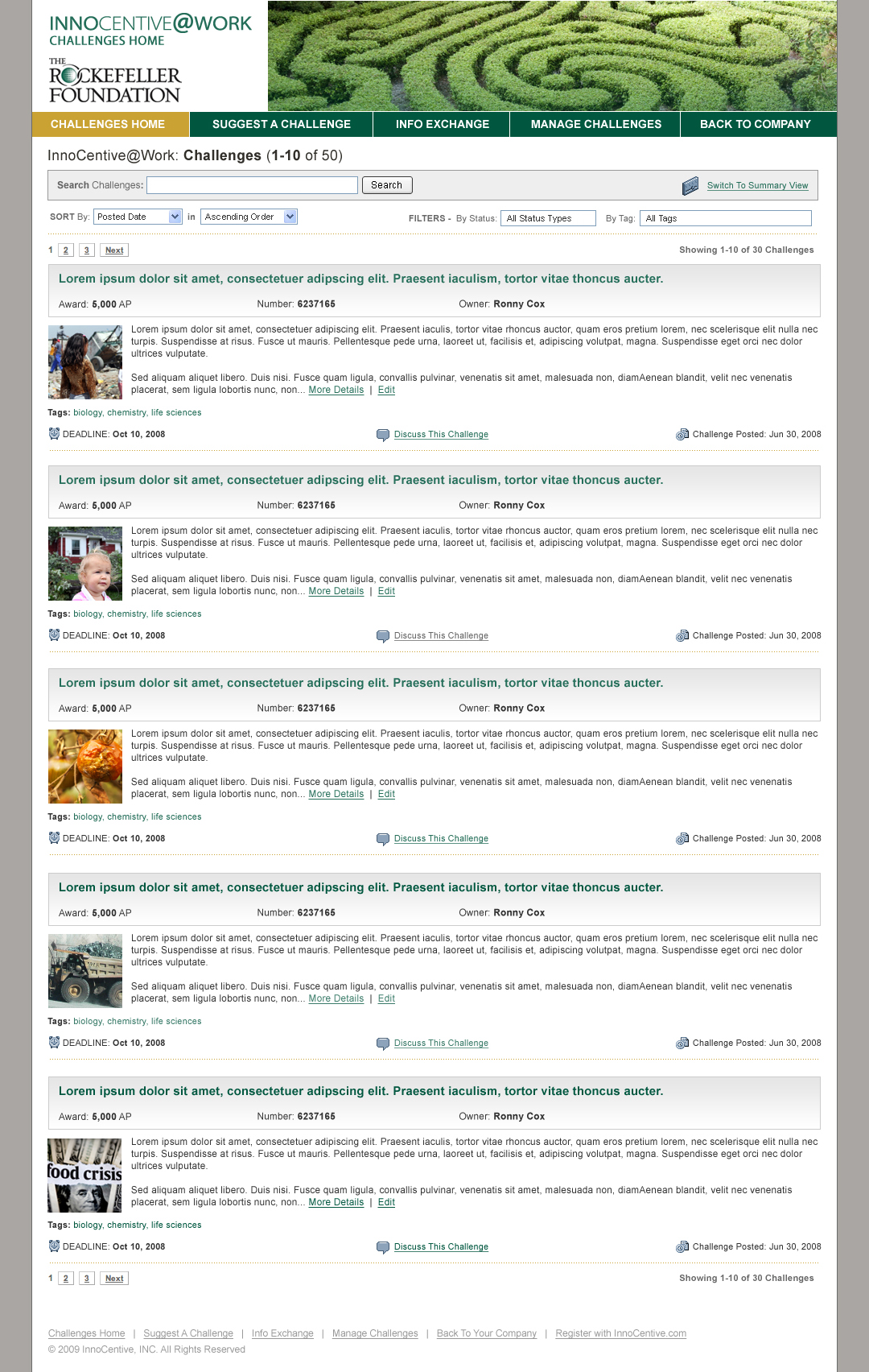 Rockefeller Foundation - InnoCentive@Work