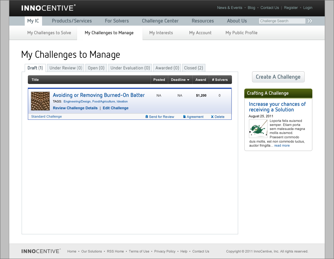 My Challenges to Manage