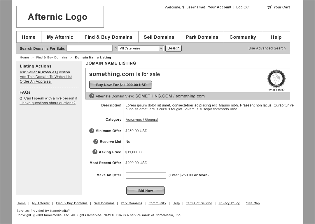 Afternic - Domain Listing